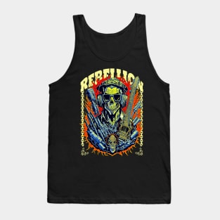 ROCK & ROLL TECHNO PUNK GUITAR Tank Top